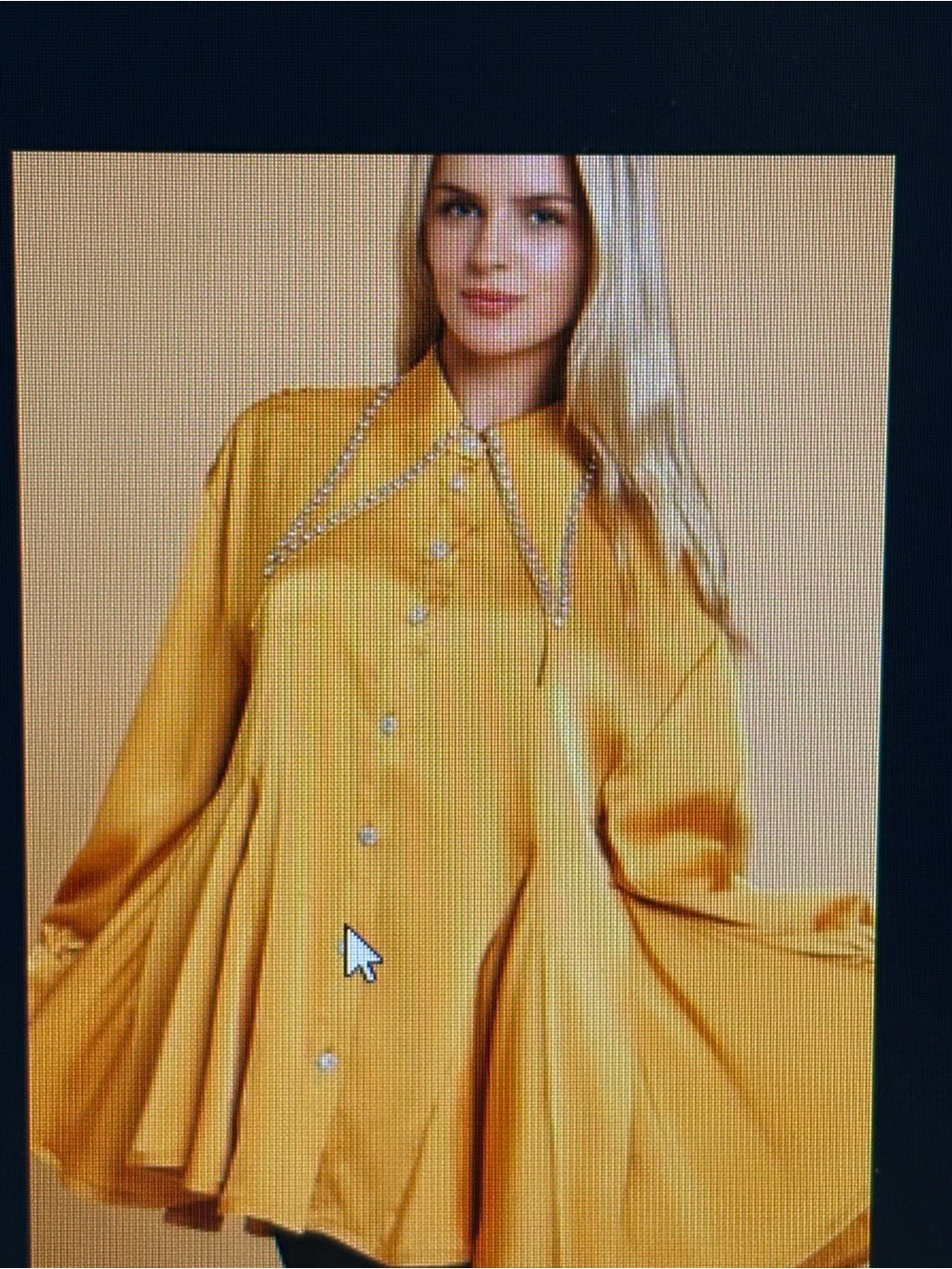 Gold Top with rhinestone airplane collar